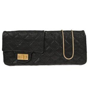Chanel Black Calfskin Mademoiselle Lock Double Sided Flap Shoulder Bag 135906